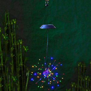 Садовый светильник подвесной SOLAR FIREWORK (ФЕЙЕРВЕРК) на солнечной батарее, 90 разноцветных микро LED-огней, 50х26 см