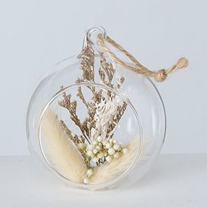 Стеклянный шар с композицией РОСИНКА на лугу, 8 см