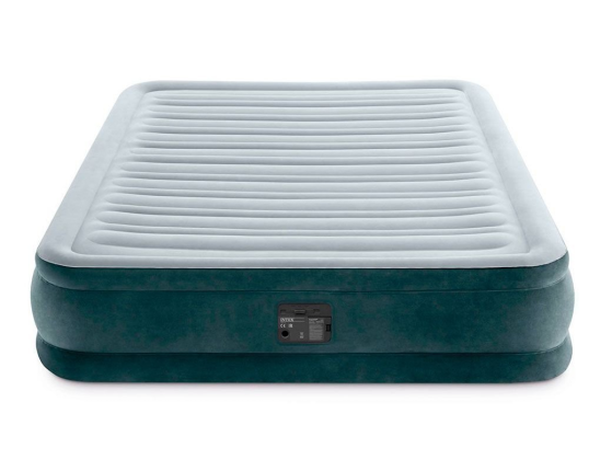 Надувная кровать Intex Comfort-Plush Mid Rise Airbed (Full), 137x191х33см, со встроенным насосом 220V