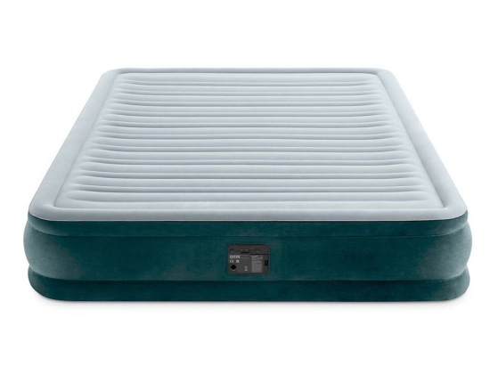Надувная кровать Intex Comfort-Plush Mid Rise Airbed (Queen), 152x203х33см, со встроенным насосом 220V
