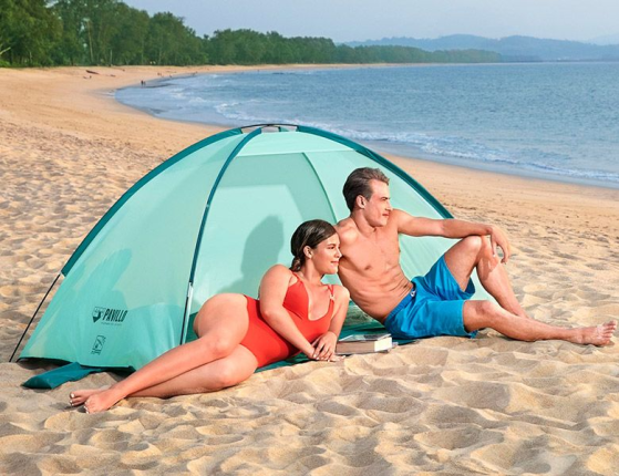 Пляжная двухместная палатка Beach Ground 2, 200х120х95 см, BestWay