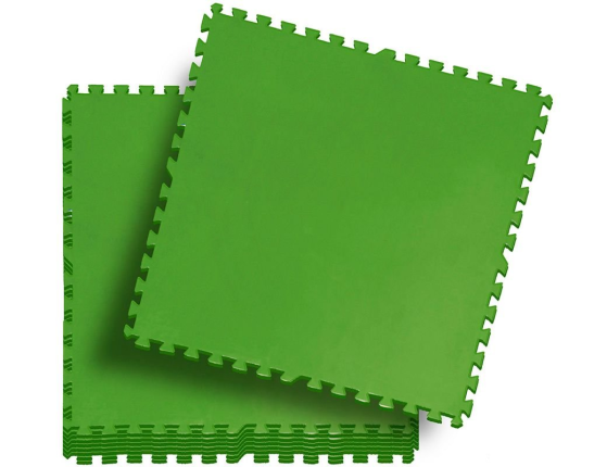 Мягкая модульная подстилка Пазл 78х78см, 9 шт, зеленый, BestWay