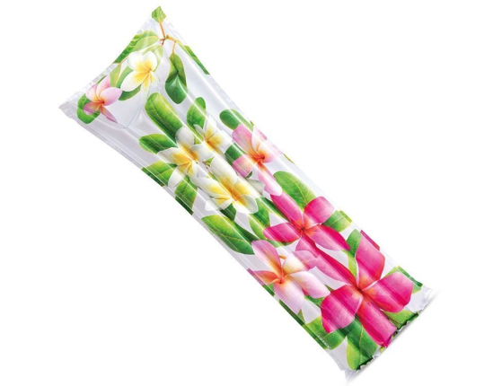 Надувной матрас Модный с цветами, 183х69 см