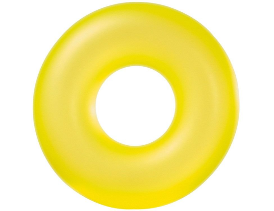 Надувной круг Неон желтый, 91 см, от 9 лет