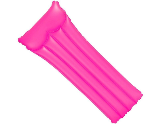 Пляжный надувной матрас Неон розовый, 183х76 см