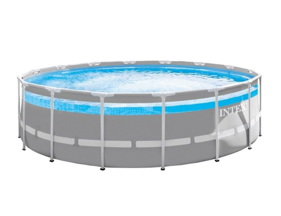 Бассейн каркасный Intex Prism Frame Clearview Pool, 427 х 107 см + фильтр-насос + аксессуары