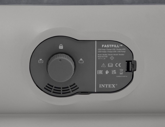 Надувной матрас Intex Prestige Mid-Rise Airbed (Twin), 99х191х30см, со встроенным USB-насосом
