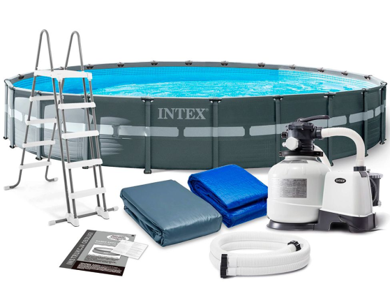 Бассейн каркасный Intex Ultra XTR Frame Pool, 732х132см + песочный фильтр-насос + аксессуары