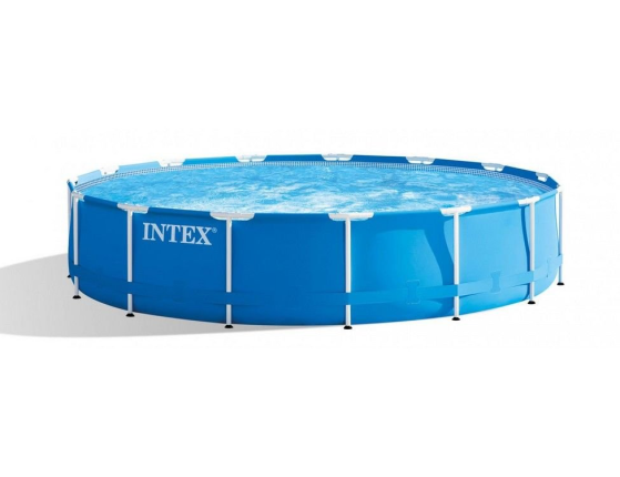 Бассейн каркасный Intex Metal Frame Pool, 457х122 см + фильтр-насос + аксессуары
