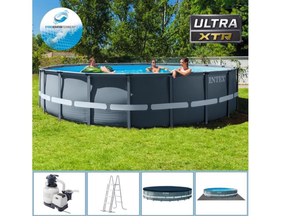 Бассейн каркасный Intex Ultra XTR Frame Pool, 610х122см + песочный фильтр-насос + аксессуары