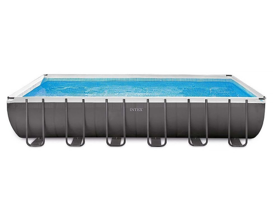 Бассейн каркасный Intex Rectangular Ultra XTR Frame Pool, 732х366х132 см + фильтр-насос + аксессуары