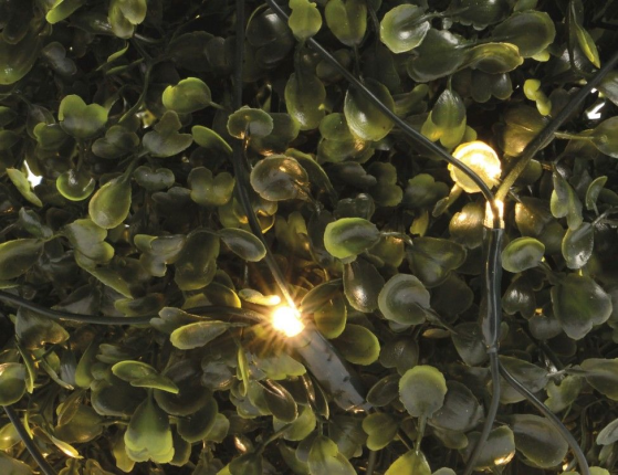 Гирлянда Сетка на дерево/куст 0.8 м, 120 теплых белых LED ламп, зеленый ПВХ, IP44