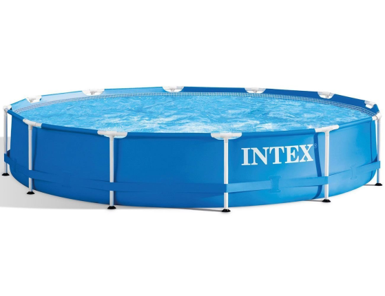 Каркасный бассейн Intex Metal Frame Pool, 366х76 см + фильтр-насос