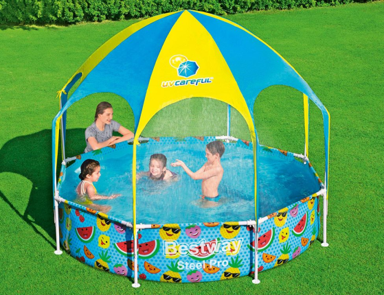 Каркасный бассейн с навесом SPLASH-IN-SHADE PLAY POOL, 244х51см, BestWay