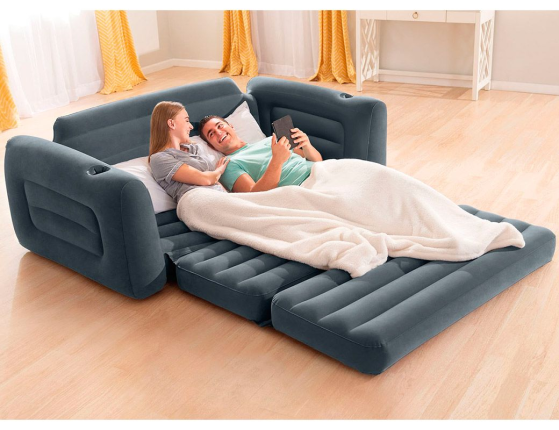 Надувной диван Intex Pull-Out раскладной, 203х224х66см