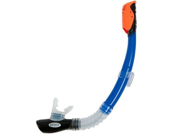 Трубка для плавания Hyper-Flo Sr. Snorkel, синяя, от 8 лет