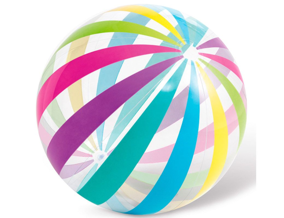 Надувной прозрачный мяч Гигант Jumbo INTEX, 107 см