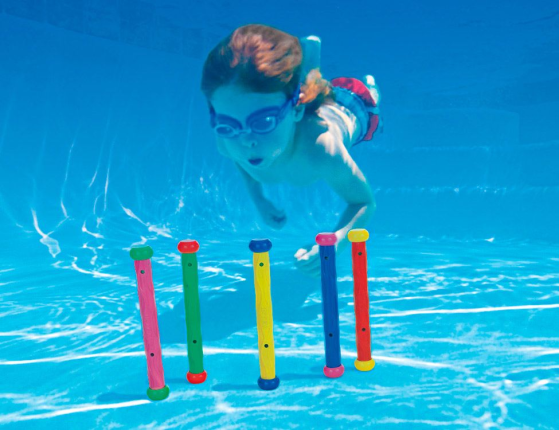 Набор палок для обучения подводному плаванию, 5 шт в наборе, от 6 лет