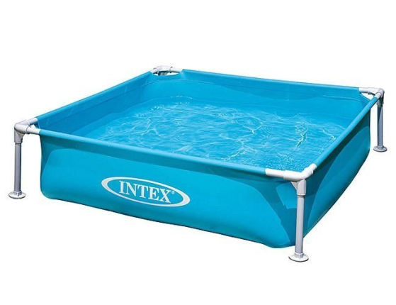 Каркасный бассейн Intex мини (голубой), 122х122х30 см, от 2 лет