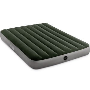 Полуторный надувной матрас Intex Prestige Downy Airbed (Full), 137х191х25 см с насосом от батареек