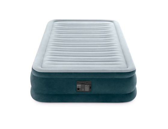 Надувная кровать Intex Comfort-Plush Mid Rise Airbed (Twin), 99x191х33см, со встроенным насосом 220