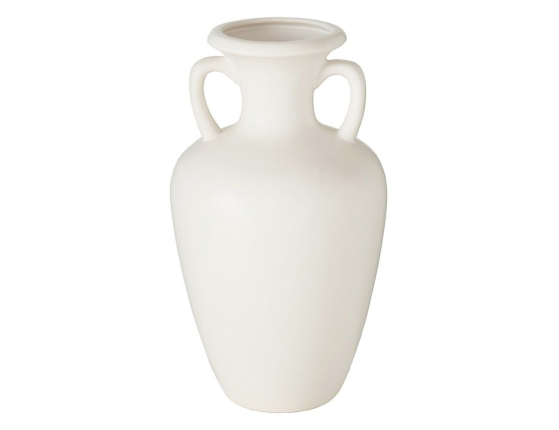 Керамическая ваза-кувшин КИПРУС, белая, 31 см