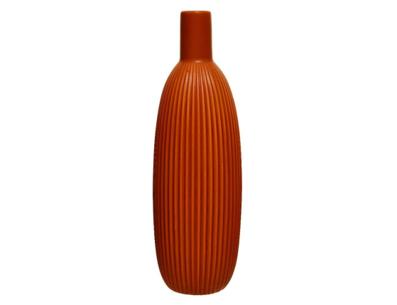 Фарфоровая ваза БАТТЕРНАТ, терракотовая, 25.5 см