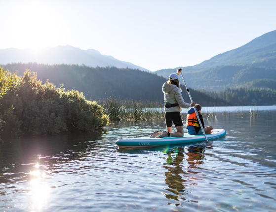 Надувная доска для SUP-бординга Intex Aqua Quest 320 с насосом и веслами, 320х81х15 см