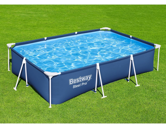 Каркасный прямоугольный бассейн Bestway Steel Pro, 300х201x66 см