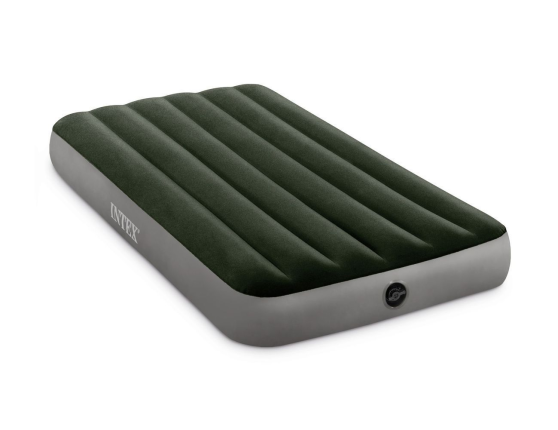 Надувная кровать (матрас Intex) Prestige Downy Airbed, (Twin), 99х191х25см с насосом от батареек
