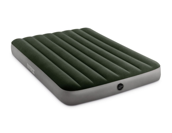 Полуторный надувной матрас Intex Prestige Downy Airbed (Full), 137х191х25 см с насосом от батареек