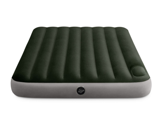 Полуторный надувной матрас Intex Downy Bed (Full), 137х191x25 см со встроенным ножным насосом