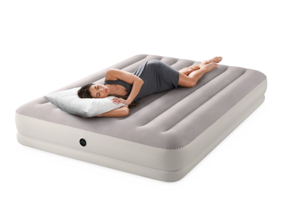 Двухспальный надувной матрас Intex Prestige Mid-Rise Airbed (Queen), 152х203х30см, с USB-насосом
