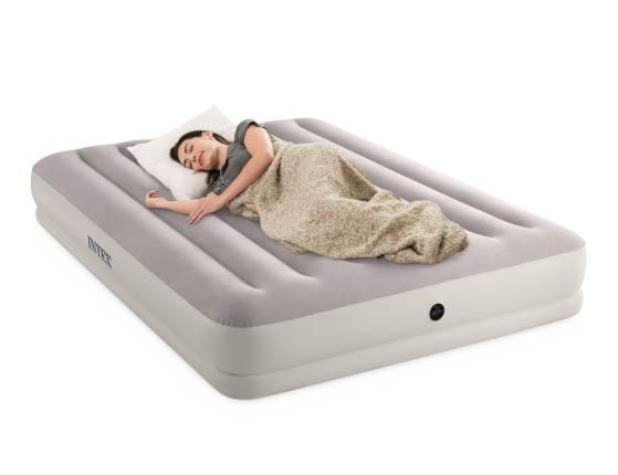Двухспальный надувной матрас Intex Prestige Mid-Rise Airbed (Queen), 152х203х30см, с USB-насосом