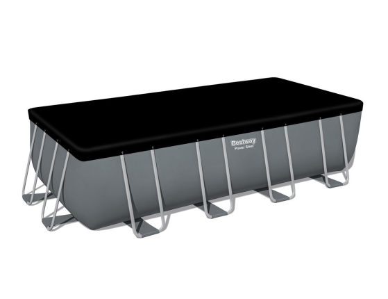 Каркасный прямоугольный бассейн BestWay Power Steel, 549х274х132 см + песочный фильтр-насос + аксессуары