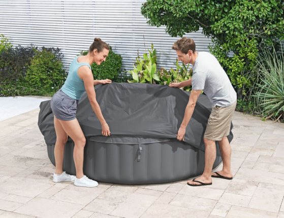 Теплосберегающий тент для круглых надувных джакузи BestWay диаметром 236 см