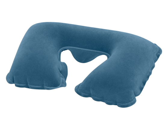 Дорожная надувная подушка для шеи синяя, 37х24х10 см, BestWay