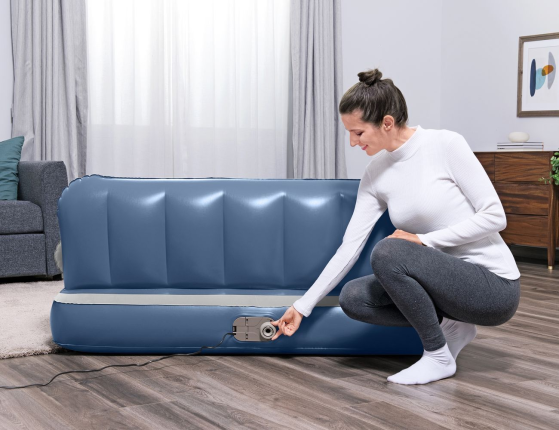 Надувной диван-кровать 3в1, 188х152х64 со встроенным насосом 220V