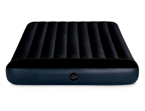Двуспальный надувной матрас Intex Pillow Rest Classic Airbed (Queen), 152х203x25 см с подголовником