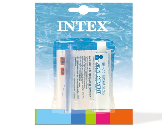 Ремонтный комплект: клей и заплатка INTEX
