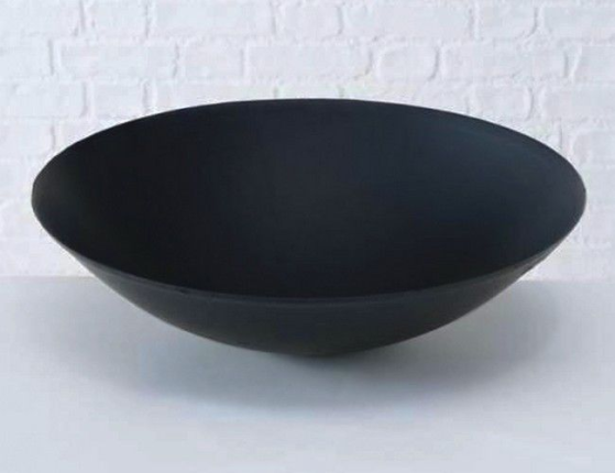 Чаша для костра СЕОНА, чёрная, металл. 47х23 см
